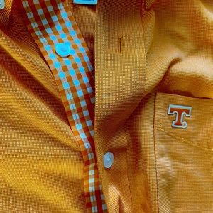 Cutter and Buck Tennessee Vols Men’s Orange Dress Shirt